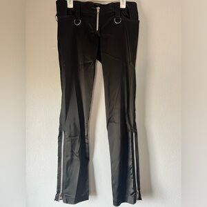 Shrine Hollywood Stretch Pants zip fly zip leg Goth Steampunk Mens